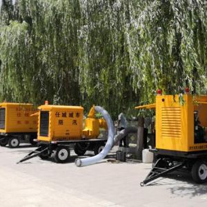 明恒牌柴油機(jī)水泵保障城市防汛